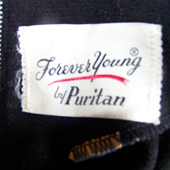 vintage forever young by puritan black midi dress - Picture 8 of 8